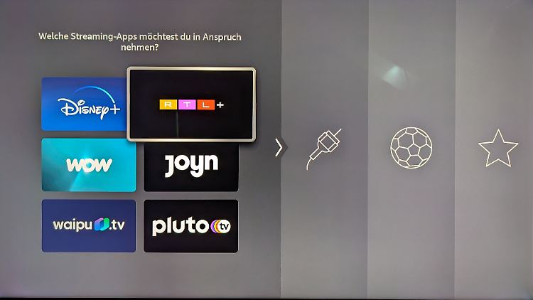 Right at the start of the setup you can select apps that you want to install.