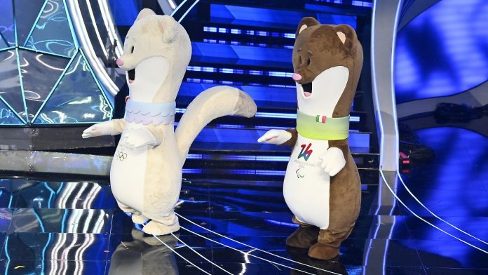 Two stoats are Italy's Olympic mascots
