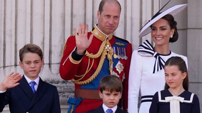 Children congratulate Prince William on Father's Day
