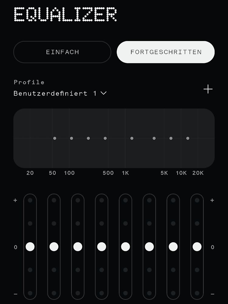 In the stylish app you will find, among other things, an extensive equalizer.